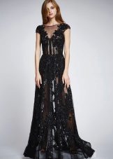 Summer sexy translucent lace dress