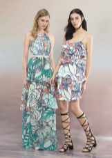 Summer dress with floral print