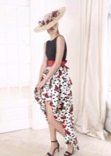 Summer dress high-low color