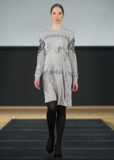 Autumn dress for pregnant knitted