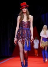 Strapless evening dress short