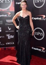 Long Straight Lace Bustier Dress