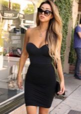 Fitted Black Bustier Dress
