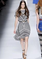 High-Low Shawl Dress