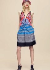 Dress with shawls draped