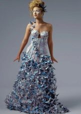 A-line paper dress