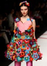 Color paper dress