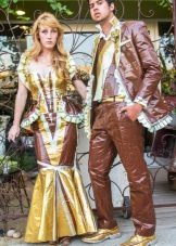 Scotch dress to the floor