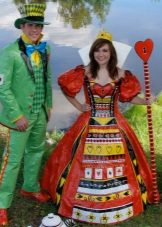 Dress of scotch fluffy to the floor