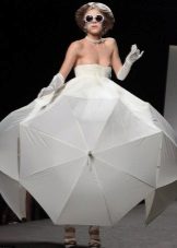 Dress made of umbrellas