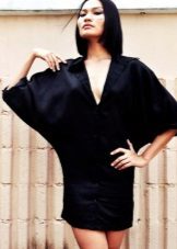 Satin bat short dress