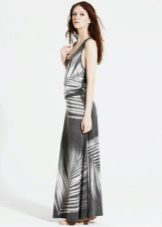 Long T-shirt Dress with Abstract Print
