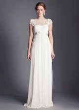Empire style wedding dress closed