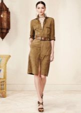 Retro Safari Dress Knee-Length