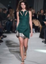 Fitted dress short with cutouts