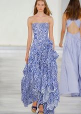 Fitted dress summer to the floor