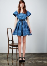 Fitted checked dress