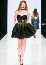 The dress is luxuriant short