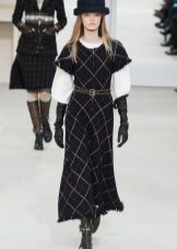 Winter dress in a little dress