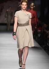 Winter dress for full a-silhouette