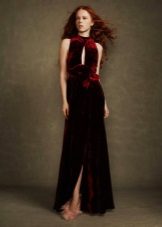 Winter dress evening velvet