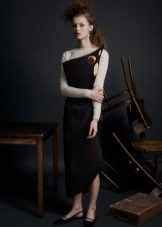 Turtleneck to black dress