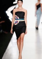 Color belt to black dress