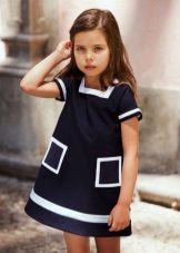 A-line dress with pockets for girls 3-5 years
