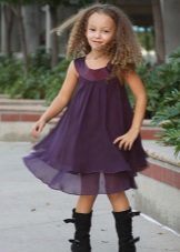 Summer chiffon dress for girls