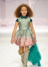 A-line dress short for a girl