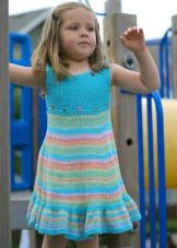 Summer knitted dress for girls