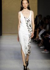 Fashionable dress with a print of a season spring-summer of 2016