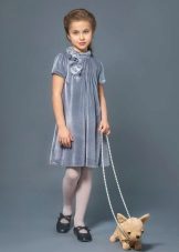 Elegant dress for girls 8-9 years velvet