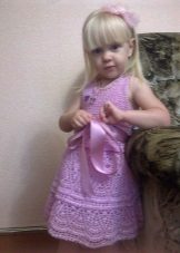 Elegant crocheted dress for girls