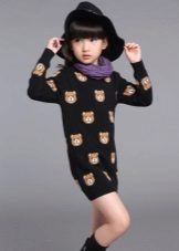 Dress sweater for a girl of 11 years