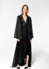 Striped jacket to a long dress