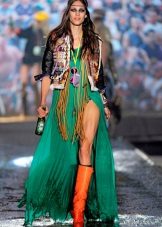 Boots for a long summer dress