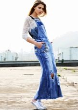 Lace jacket to a denim dress, sundress