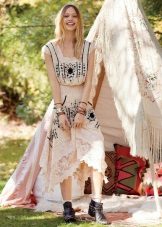 Shoes for lace dress in the style of boho