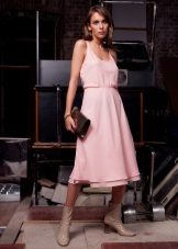 Beige midi dress shoes