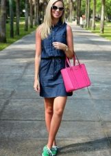 Bag for denim shirt dress