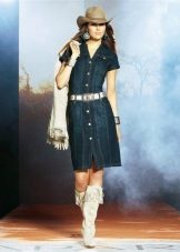 Cowboy boots for shirt dress