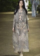 Jacket to gray evening dress