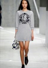 Gray sporty dress bag