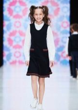 School sundress for girls knitted