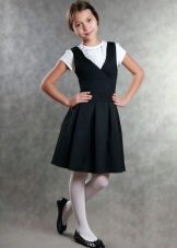 School sundress for girls with a deep neckline