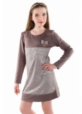 Knitted festive dress for the girl pass