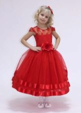 Graduation dress in kindergarten red short