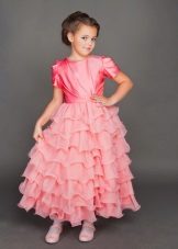 Final dress in kindergarten pink many-tier