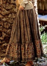 flower skirt with frill